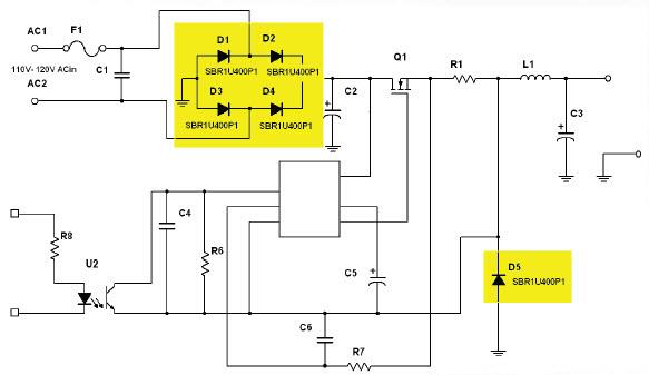 Block Diagram - Diodes Incorporated SBR1U400P1 400V Super Barrier Rectifiers
