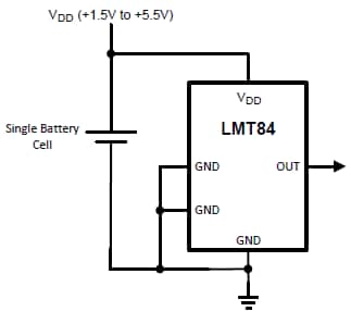 Block Diagram - Texas Instruments LMT8x Temperature Sensors