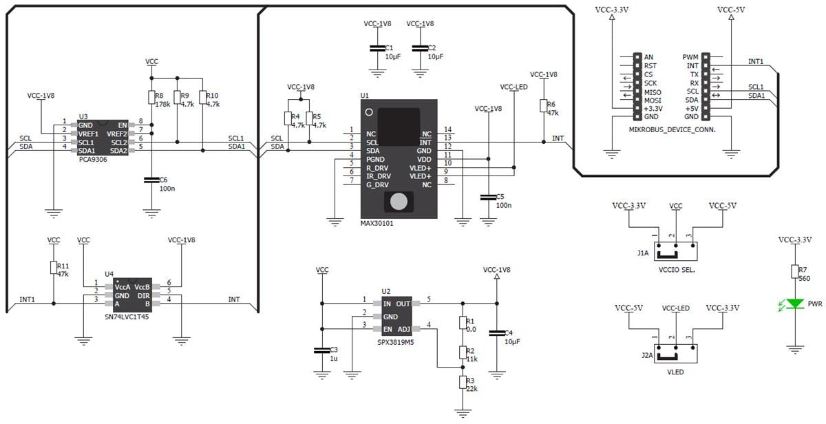 Mikroe MIKROE-2510 Heart rate 4 click