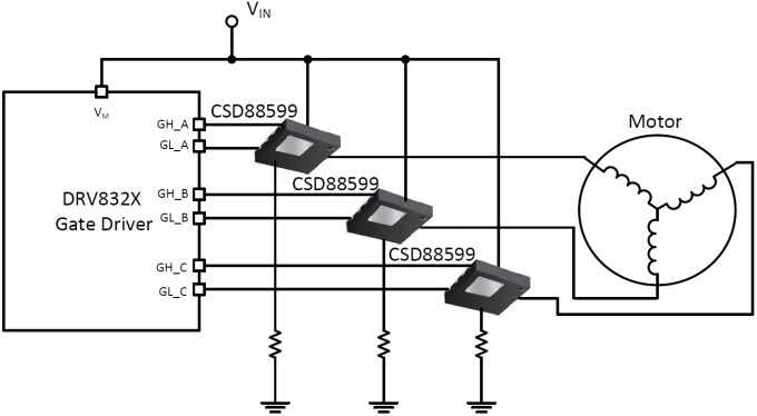 Texas Instruments CSD88599Q5DC 60V Half-Bridge NexFET Power Block