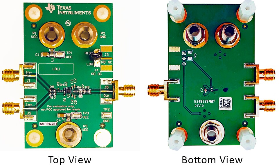Location Circuit - Texas Instruments OPA858DSGEVM Evaluation Module