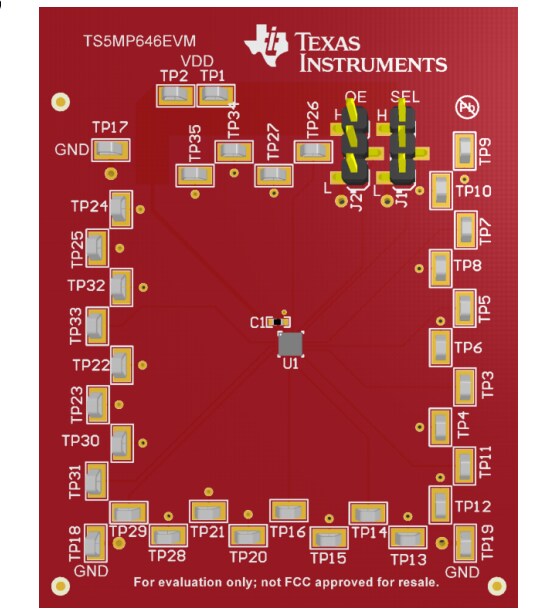 Location Circuit - Texas Instruments TS5MP646EVM Evaluation Module