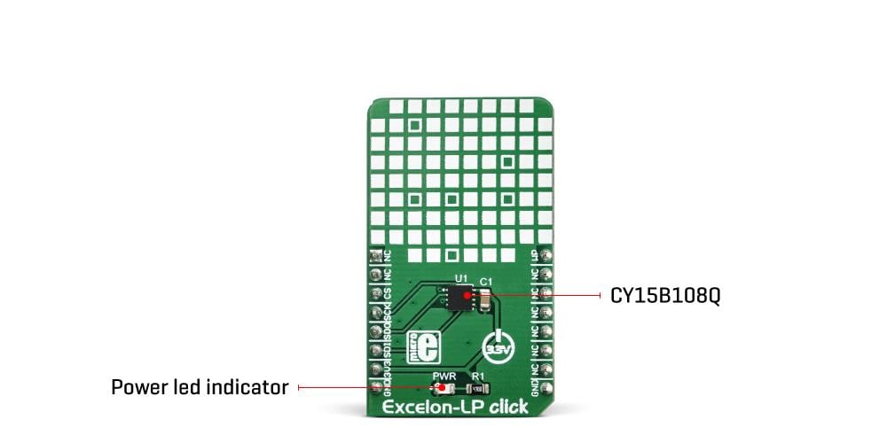 Block Diagram - Mikroe EXCELON™ (MIKROE-3104) LP Click