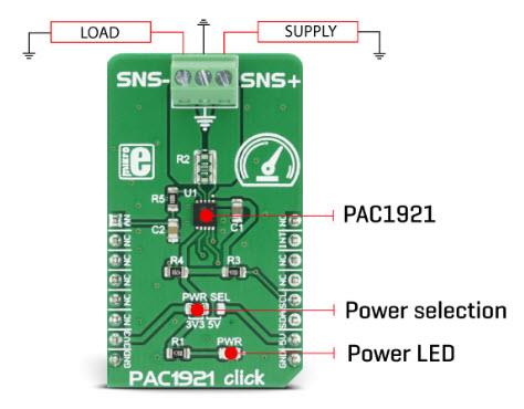 Block Diagram - Mikroe MIKROE-2910 PAC1921 Click