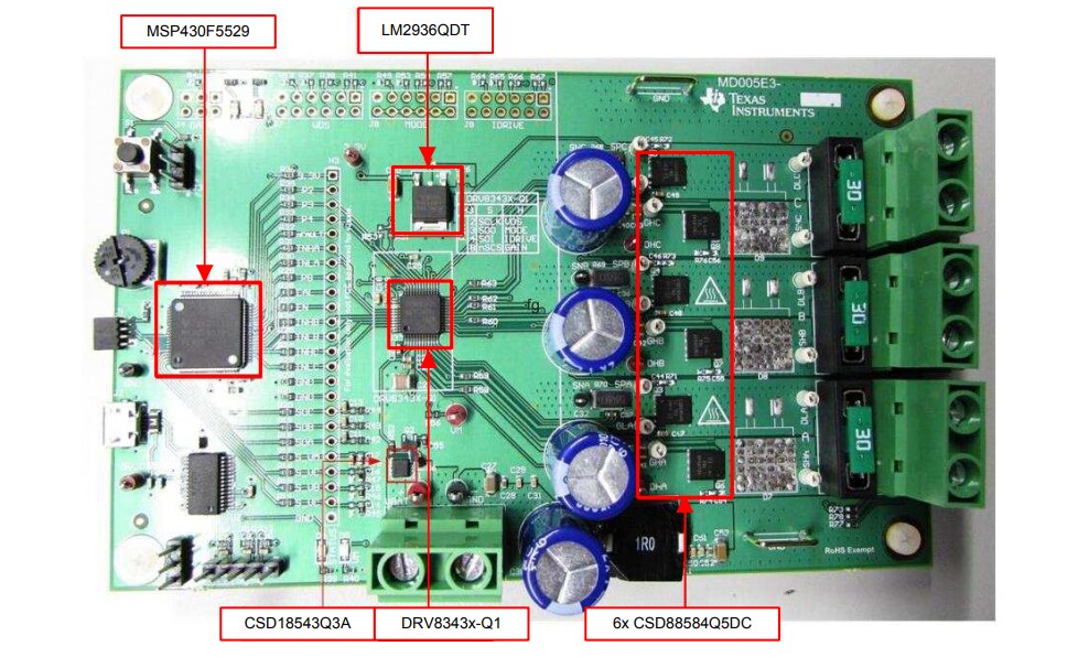 Location Circuit - Texas Instruments DRV8343x-Q1EVM Evaluation Modules
