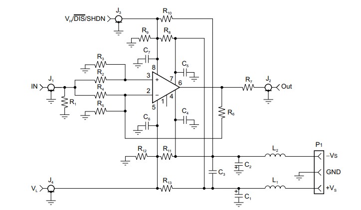 Schematic - Analog Devices / Maxim Integrated MAX49017EVKIT Evaluation Kit