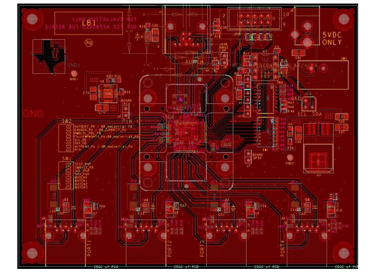 Location Circuit - Texas Instruments TUSB8044AEVM Evaluation Module