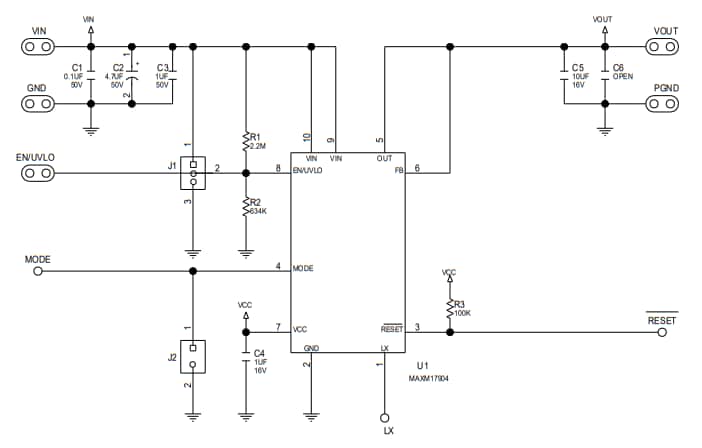 Schematic - Analog Devices Inc. MAXM17904x Evaluation Kits