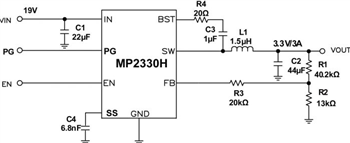 Location Circuit - Monolithic Power Systems (MPS) MP2330x Synchronous Buck Converters