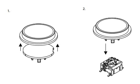 Mechanical Drawing - APEM 10C Round Caps for Multimec 5G Tactile Switches