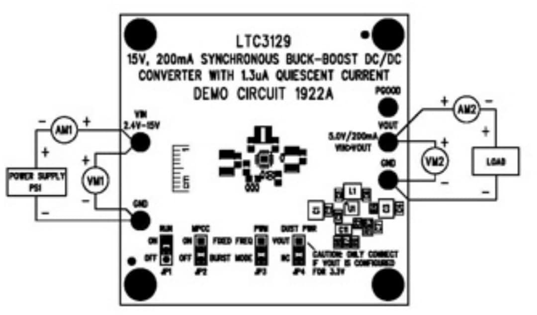 Mechanical Drawing - Analog Devices Inc. LTC3129 Demo Board DC1922A