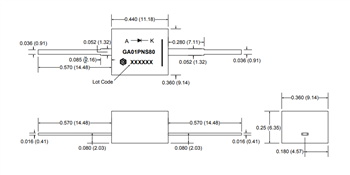 Mechanical Drawing - GeneSiC Semiconductor SiC PiN Diodes