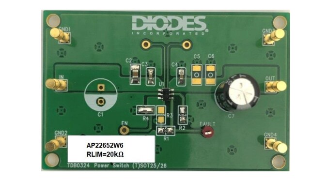 Location Circuit - Diodes Incorporated AP22652W6-EVM Evaluation Module