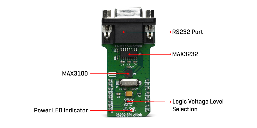 Block Diagram - Mikroe RS232 SPI Click