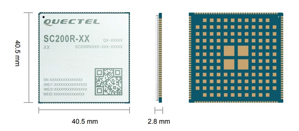 Chart - Quectel Smart IoT Modules