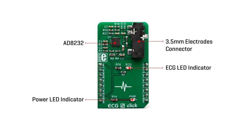 Block Diagram - Mikroe ECG 5 Click