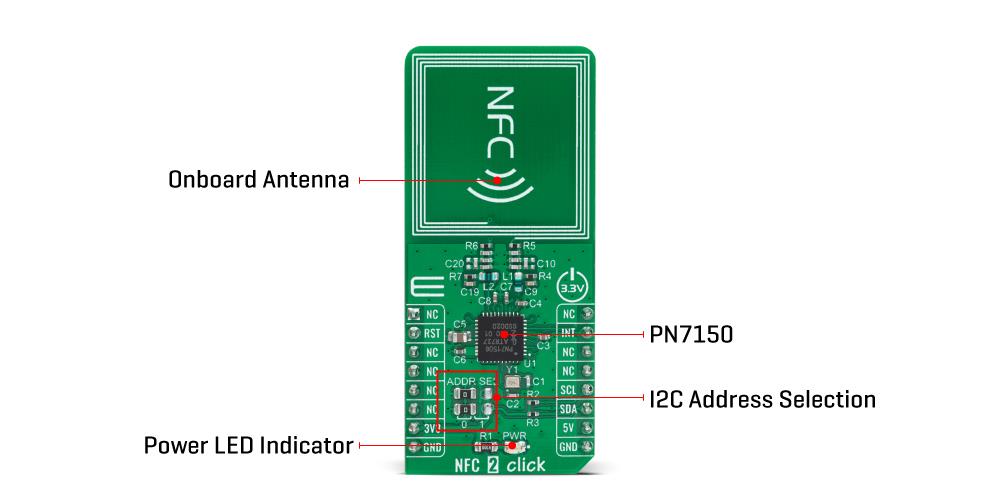 Block Diagram - Mikroe NFC 2 Click