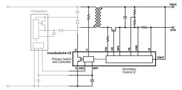 Schematic - Power Integrations InnoSwitch™4-CZ ICs