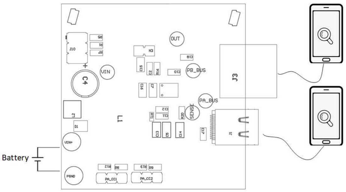 Mechanical Drawing - Texas Instruments TPS25868Q1EVM-162 Evaluation Module (EVM)