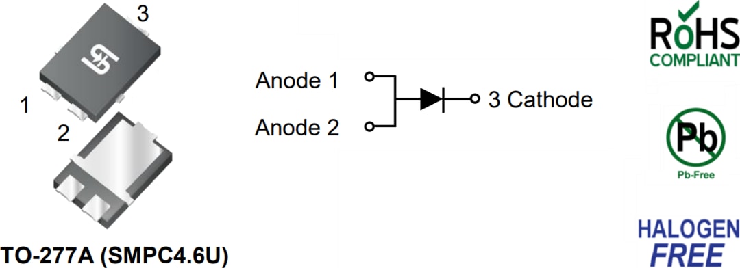 Mechanical Drawing - Taiwan Semiconductor PUUPx Series Ultra Fast Recovery Rectifiers