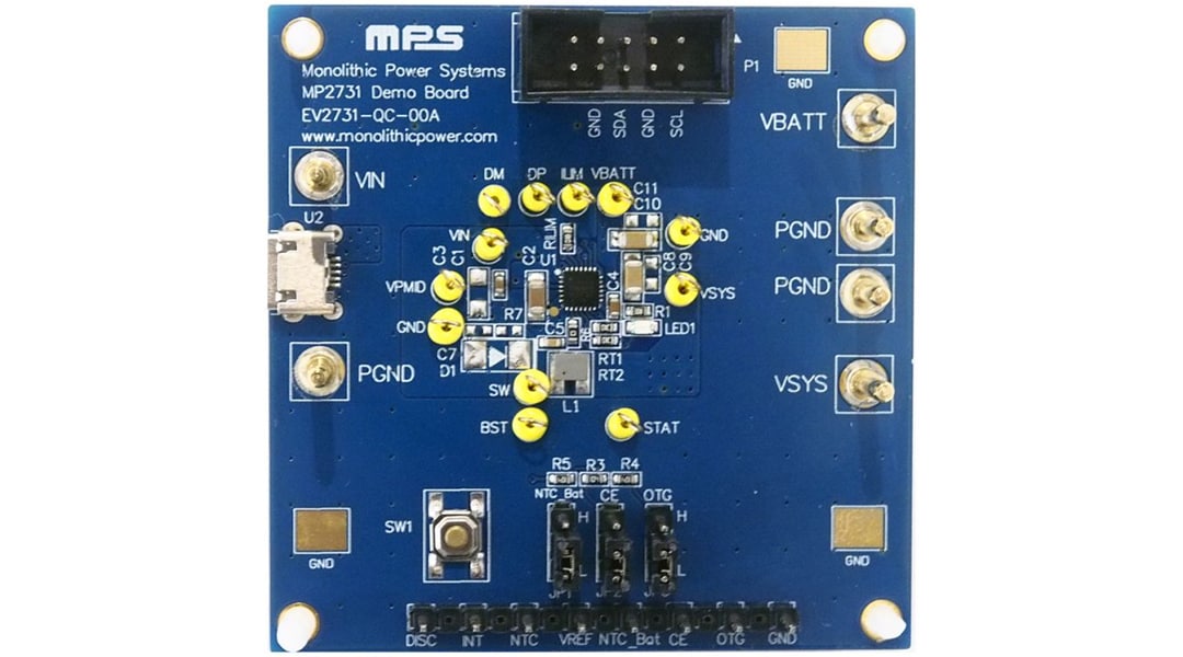 Monolithic Power Systems (MPS) EV2731-QC-00A Evaluation Board