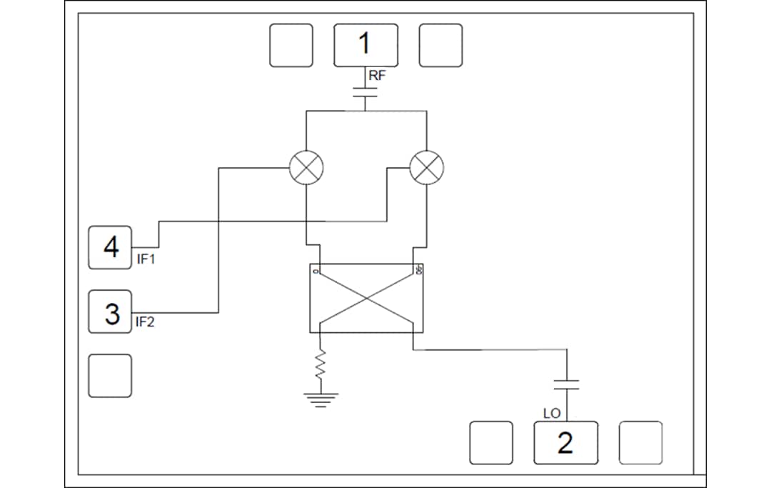 Block Diagram - Qorvo QPX0004D Quadrature IF Mixer