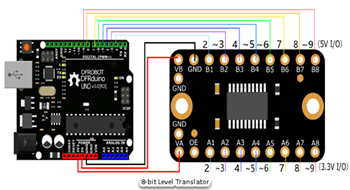 Schematic - DFRobot Fermion: 4-Bit & 8-Bit Level Translators