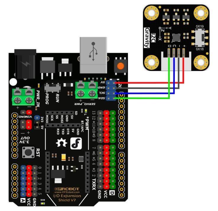 DFRobot Gravity I2C H3LIS200DL Triple Axis Accelerometer
