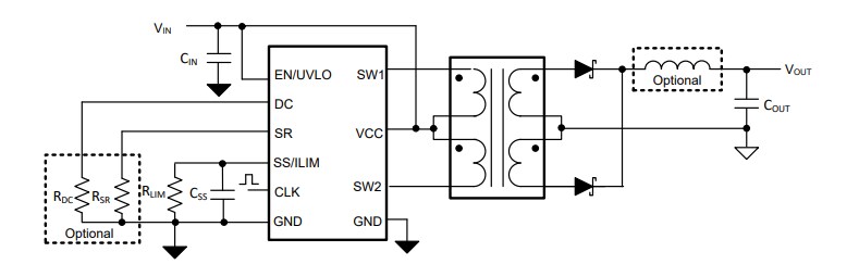 Schematic - Texas Instruments SN6507/SN6507-Q1 Push-Pull Transformer Driver