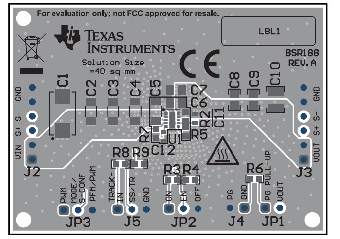 Location Circuit - Texas Instruments TPSM82903EVM Evaluation Module