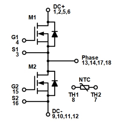 onsemi NXH020P120MNF1 SiC Module