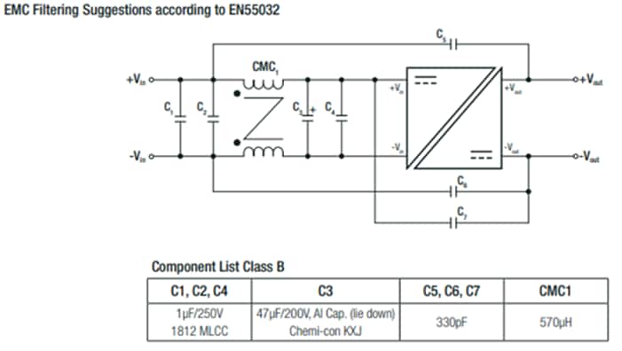 Mechanical Drawing - RECOM Power RPA40-FR Series DC-DC Converters
