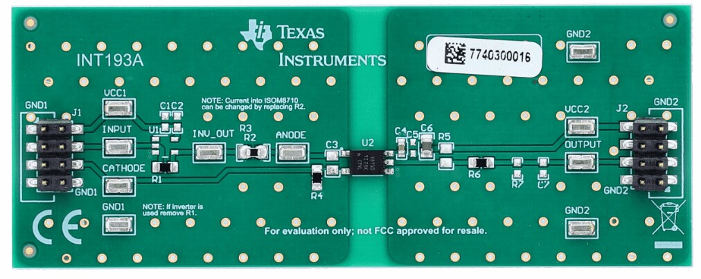 Texas Instruments ISOM8710DFFEVM Evaluation Module
