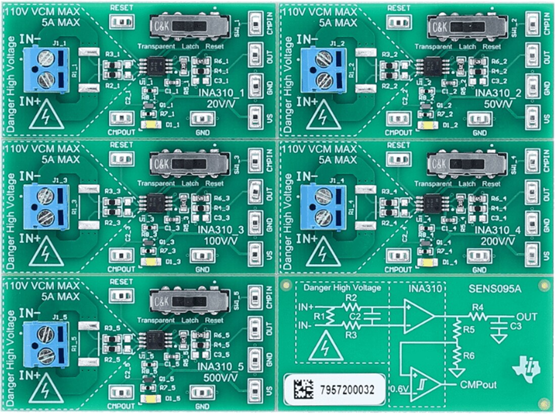 Mechanical Drawing - Texas Instruments INA310EVM Evaluation Modules (EVMs)