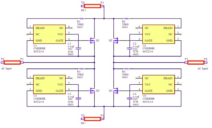 Application Circuit Diagram - PANJIT CMDRBR Bridge Controller IC