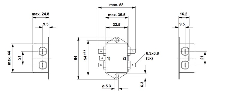 Chart - Schurter FMAB NEO Single-Phase Block Filters