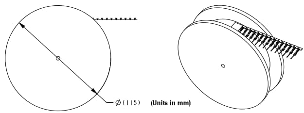 Mechanical Drawing - TE Connectivity SPE T1 Industrial Connectors IP20