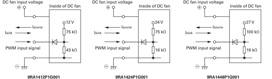 Schematic - Sanyo Denki San Ace 140 9RA Low Noise DC Fans