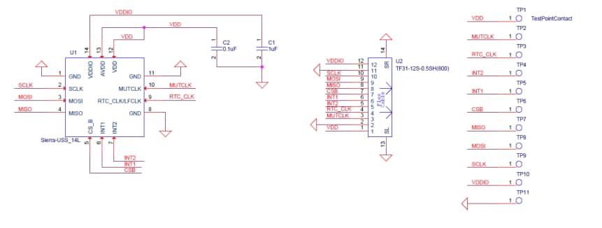 Schematic - TDK InvenSense EV_ICU-20201-00 Evaluation Board