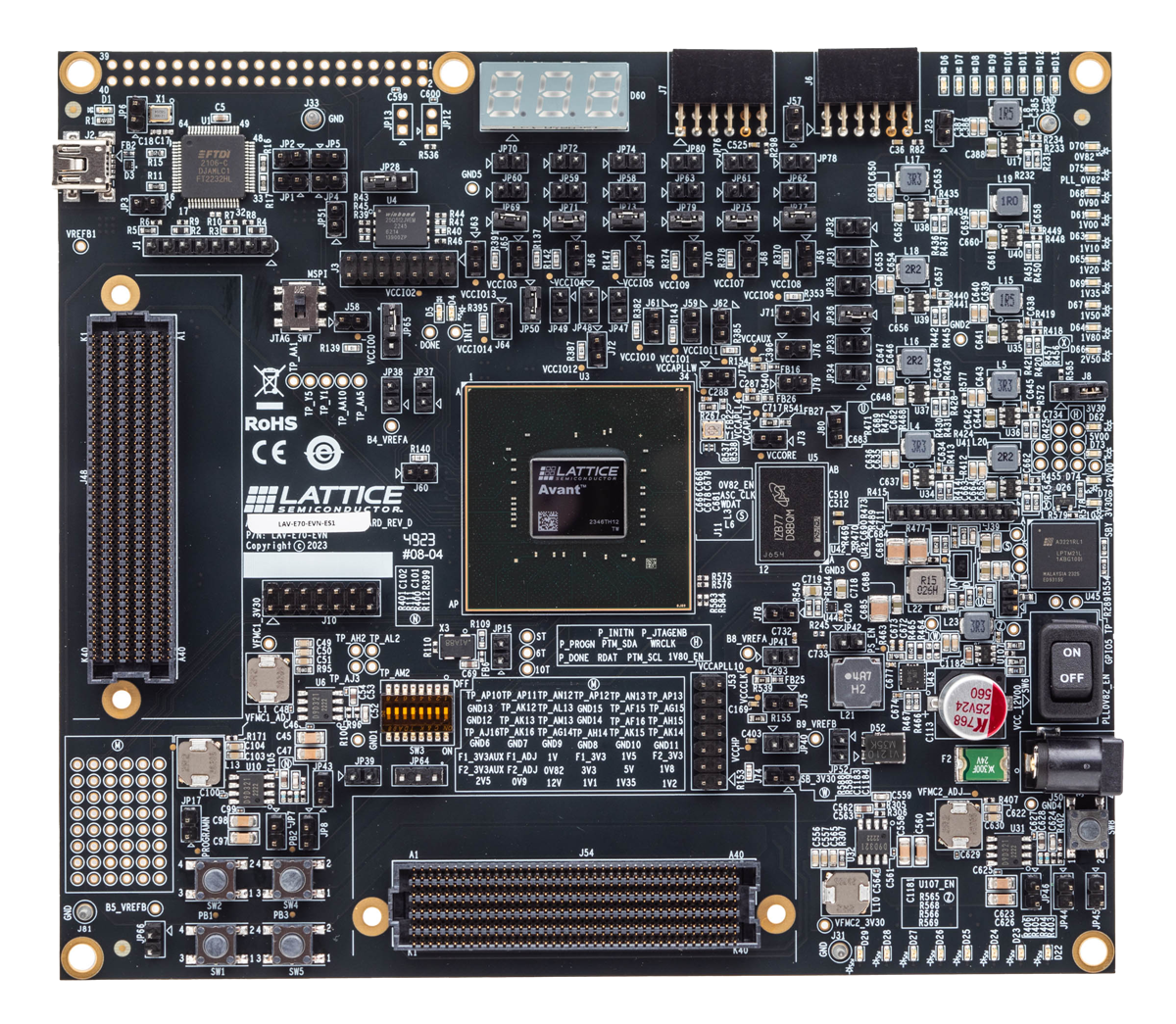 Lattice Semiconductor Avant™-E FPGA Evaluation Board
