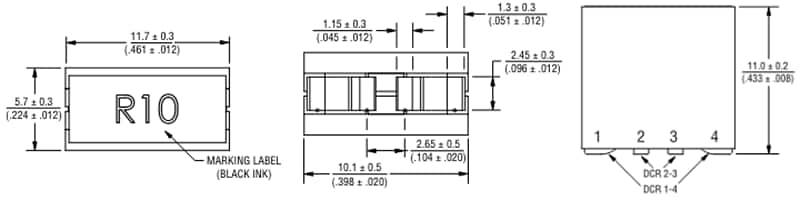 Chart - Bourns TLVR1105T TLVR Inductors