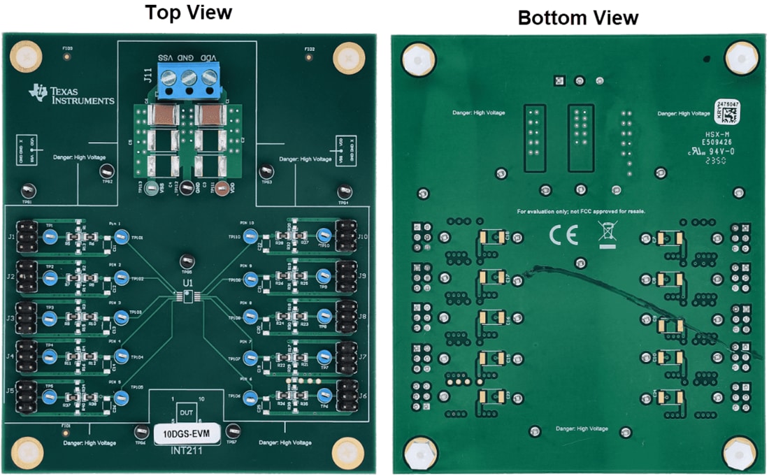 Mechanical Drawing - Texas Instruments TMUX-10DGS-EVM Switch Evaluation Module (EVM)