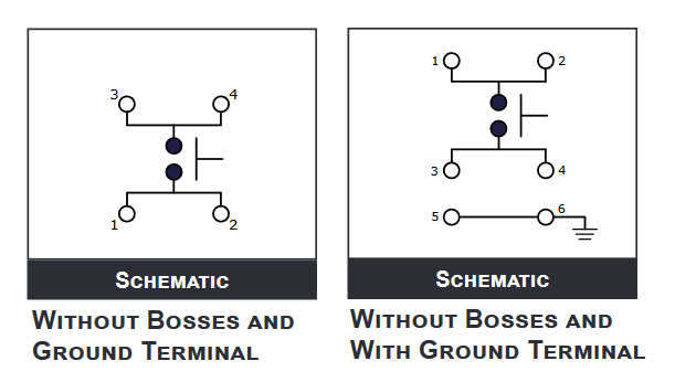 Schematic - E-Switch TL1018 Tact Switches