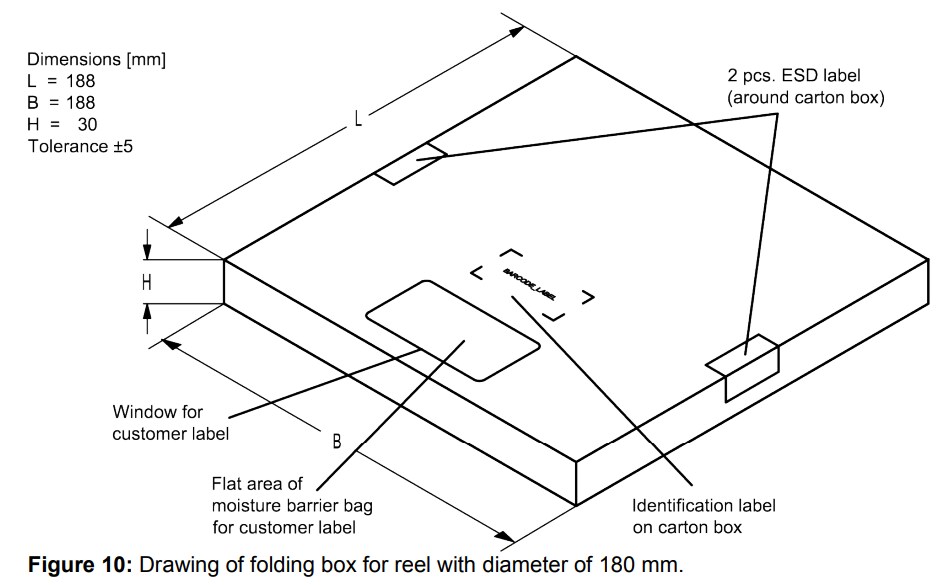Mechanical Drawing - Qualcomm RF360 B7505 Micro-Acoustic Filter