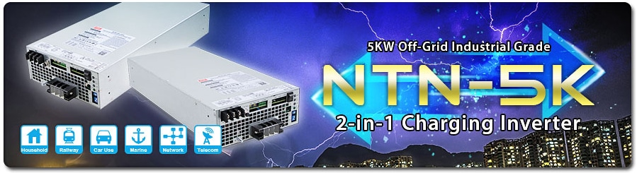 Infographic - MEAN WELL NTN-5K True Sine Wave Inverters