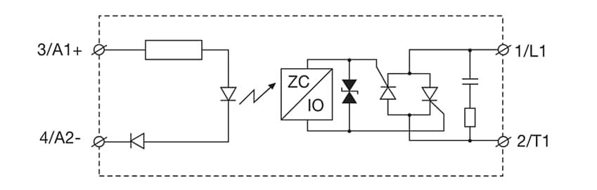 Block Diagram - Teledyne Relays FSC Single-Phase Solid-State Relays