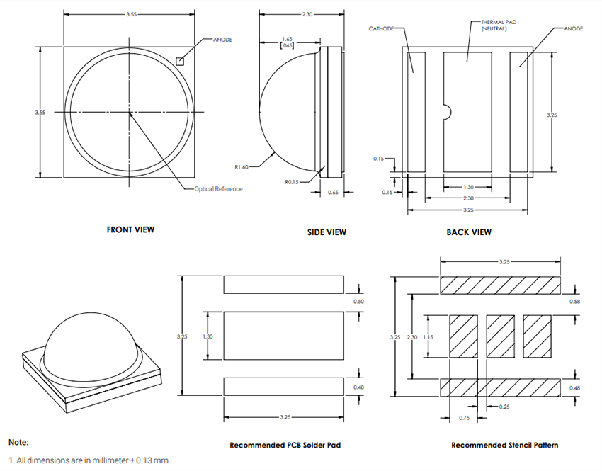 Luminus Devices SST-25-W High Power White LEDs
