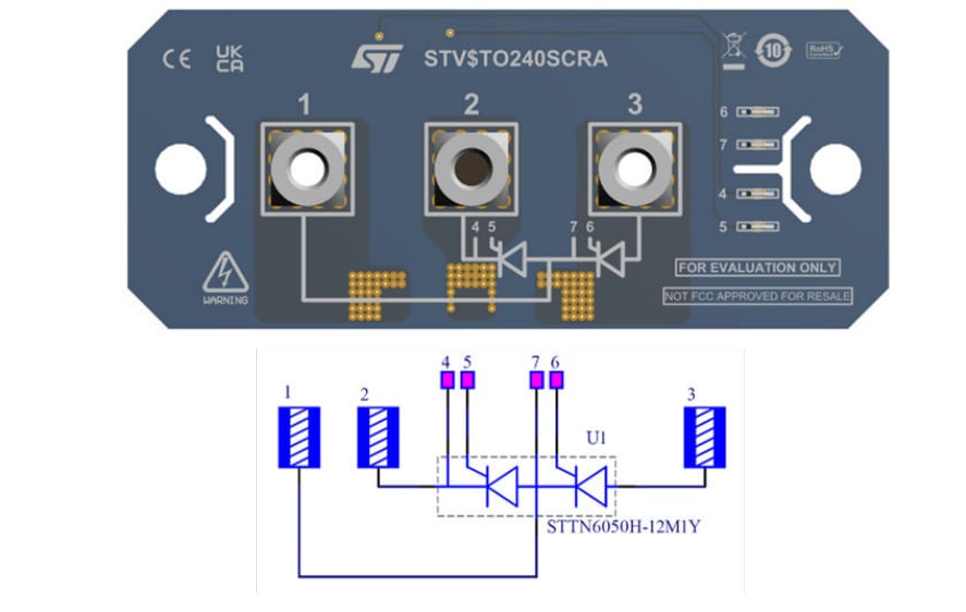 STMicroelectronics STEVAL-TO240SCR Evaluation Board