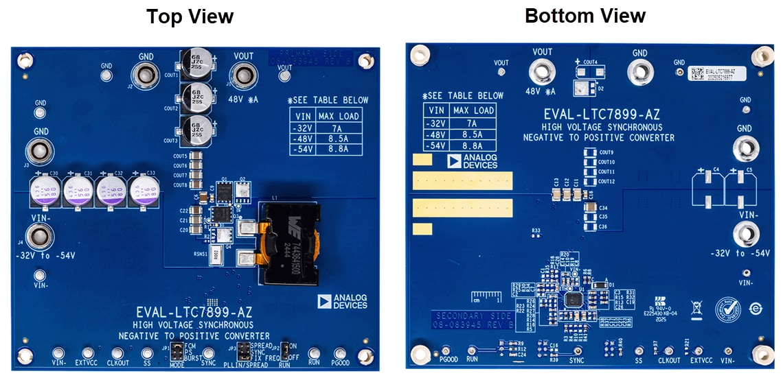 Mechanical Drawing - Analog Devices Inc. EVAL-LTC7899-AZ Evaluation Board