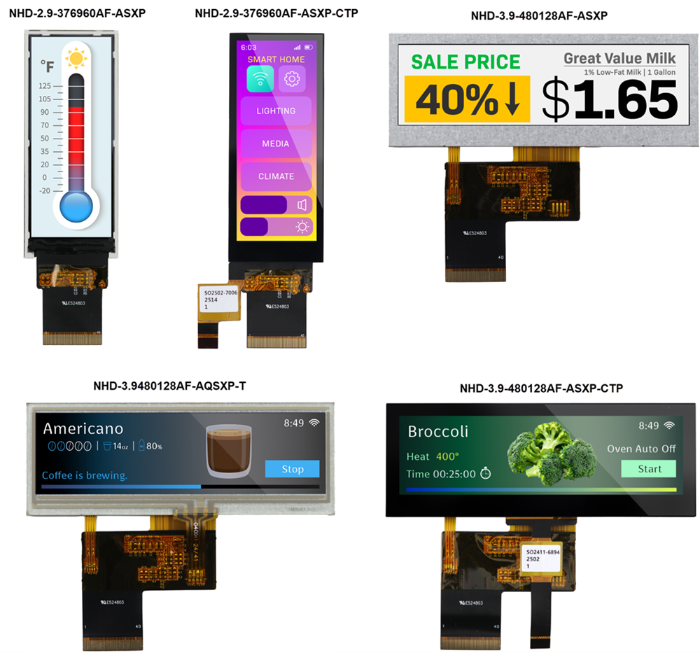 Chart - Newhaven Display Bar Type IPS TFT Displays